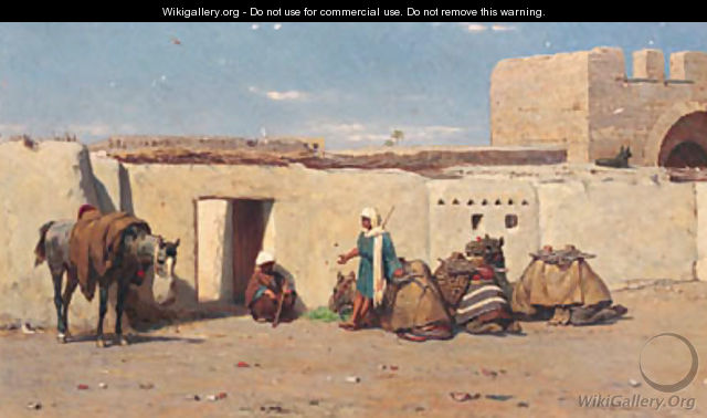 Arab merchants resting - Willem De Famars Testas