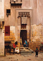 An Arab Street Scene - Willem De Famars Testas