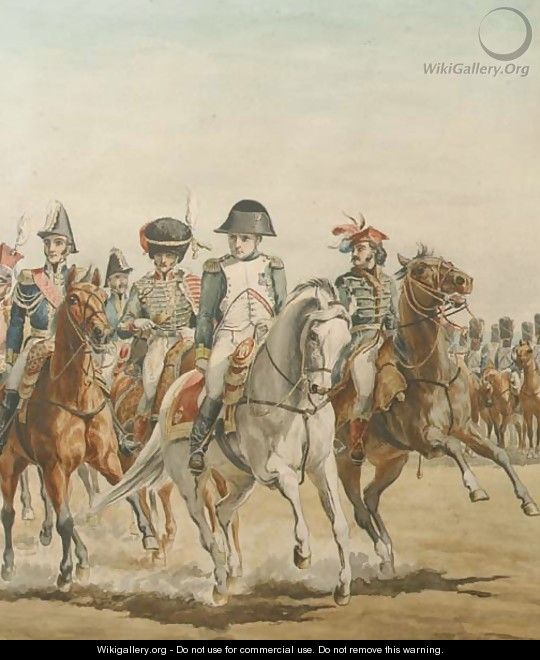 Napoleon with his officers - Willem Constantijn Staring
