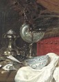 A nautilus cup with a silver salt - Willem Claesz. Heda