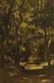 A wooded lane, Texel - Willem Roelofs