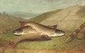 Catch of the Day - Trout on a Riverbank - Walter M. Brackett