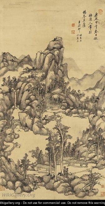 Clear Mountain and Running Stream - Wang Yuanqi