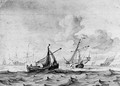 Ships at sea - Wigerus Vitringa