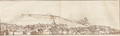 View of the town and fort, Tangier, from the south-east (recto); View from the Bowling Green, Tangier (verso) - Wenceslaus Hollar