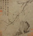 Plum Blossoms, Rock, and Narcissus - Zhengming Wen
