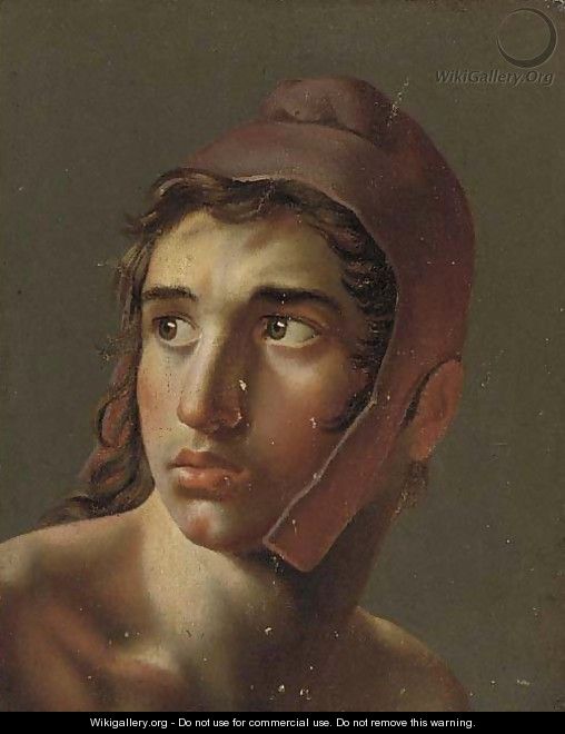 Portrait of a young man in a Phrygian cap - Wilhelm Ferdinand Bendz