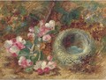 Apple blossom and a bird