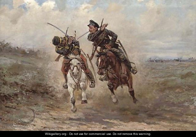 A cavalry skirmish - Viktor Vinkent