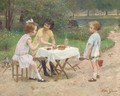Playtime in the park - Victor-Gabriel Gilbert