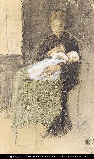 Sien Nursing Baby - Vincent Van Gogh