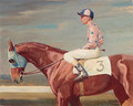 A Racehorse with Jockey Up - W. Smithson Broadhead