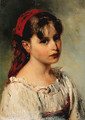 Portrait of a Girl - Vladimir Egorovich Makovskii