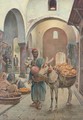 In the souk - Vittorio Rappini