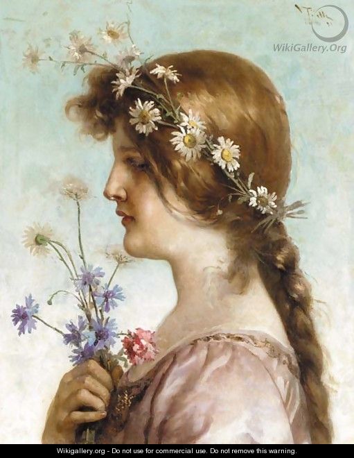 A spring maiden - Virgilio Tojetti