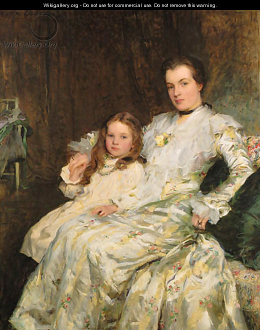 Portrait of Mrs Chadwyck-Healey and her Daughter - Walter Frederick Osborne