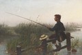 Fishing at twilight - Walter-Dendy Sadler