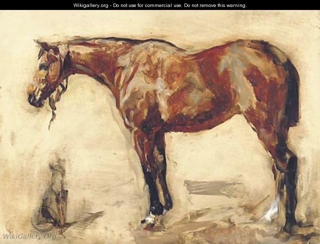 Study of a horse - Valentin Aleksandrovich Serov