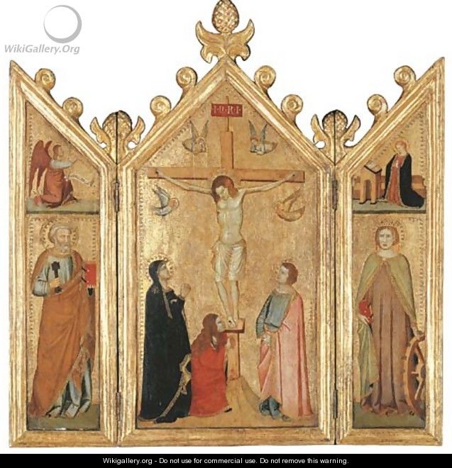 The Crucifixion with the Magdalen at the Foot of the Cross - Giotto Di Bondone