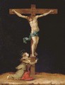 The Crucifixion with Saint Mary Magdalen - Tuscan School