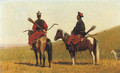 Two Chinese horsemen on the steppe - Vasili Vasilyevich Vereshchagin