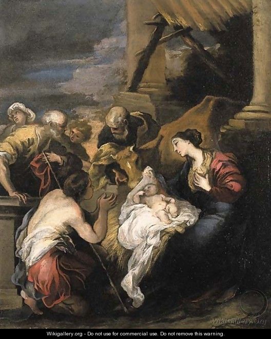 The Adoration of the Shepherds - Valerio Castello