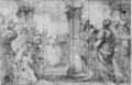 Christ and the Centurion Design for a lunette - Valerio Castello