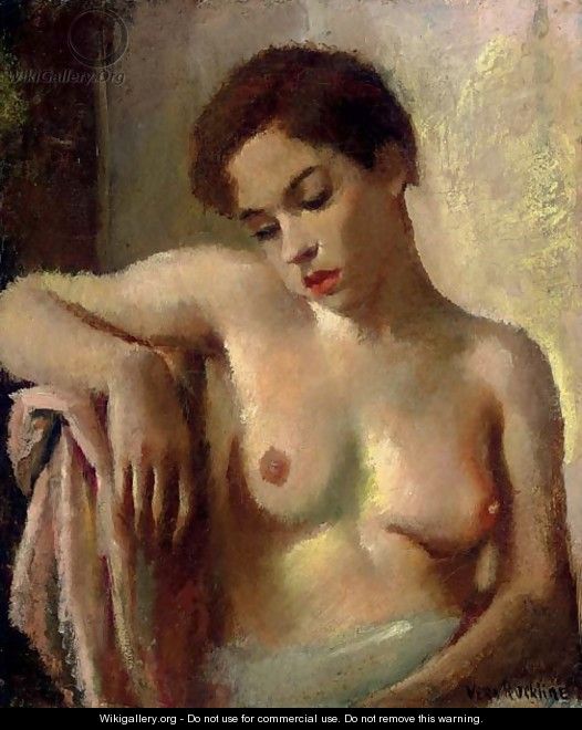 A seated nude - Vera Rockline