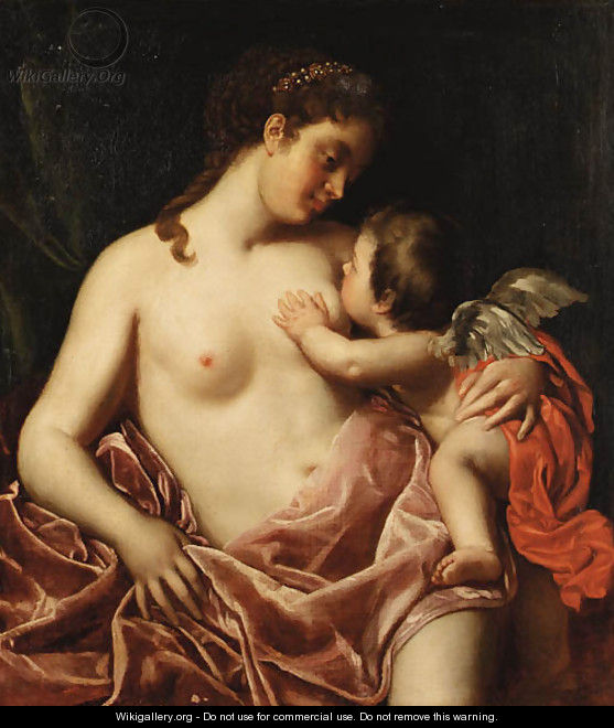 Venus and Cupid - Venetian School