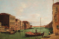 The Grand Canal, Venice, looking East, from the Campo San Vio - Venetian School