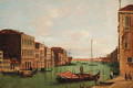 The Grand Canal, Venice, looking East, from the Campo San Vio - Venetian School