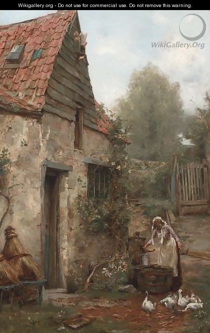 The cottage garden - Victor J. Robertson