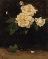 A still life with roses - Victor Bauffe