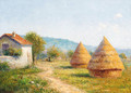Haystacks on a summer's day - Victor-Alfred-Paul Vignon