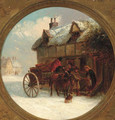 Delivering supplies in a winter landscape - Thomas Smythe