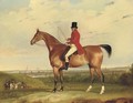 William Bolton Aspinall with the Hooton, Cheshire foxhounds, the River Mersey and Liverpool beyond - Thomas Weaver