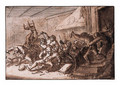 Peasants fighting in a Tavern - Thomas Wyck