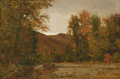 Deer in a Landscape - Thomas Worthington Whittredge