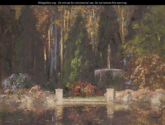 The Garden of the fountain - Thomas E. Mostyn