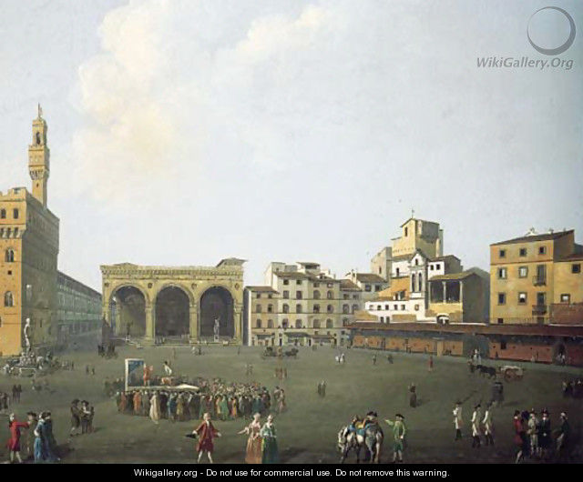 View of the Piazza della Signoria, Florence - Thomas Patch