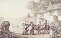 Journeying from a coastal inn - Thomas Rowlandson