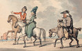 Gentlefolk out riding - Thomas Rowlandson