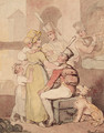 Entertaining soldiers - Thomas Rowlandson