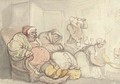 Almost Bed Time & the Butler clearing the Table - Thomas Rowlandson