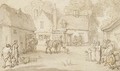 A village scene - Thomas Rowlandson