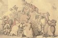 The departure of the stage coach - Thomas Rowlandson