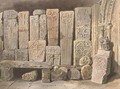 Monumental crosses in Bakewell Church, Derbyshire - Thomas Hartley Cromek