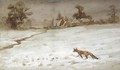 A fox in snow - Thomas Lloyd