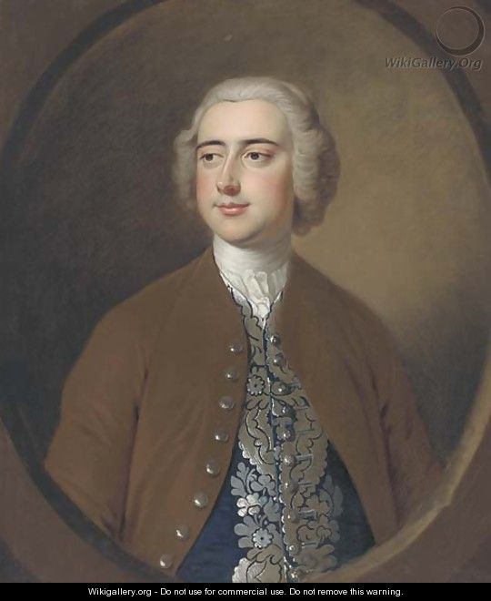 Portrait of Giles Eyre of Box - Thomas Hudson