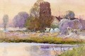 Weston Church and meadows, Warwickshire - Thomas Mackay